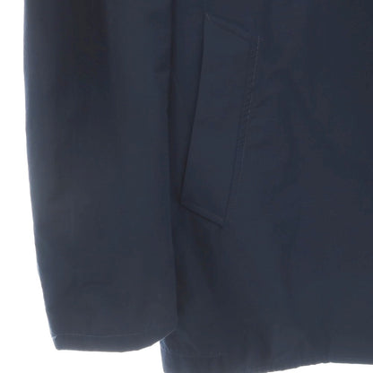 【中古】バルバッティ Barbuti ポリエステルコットン ステンカラーコート ネイビー【サイズ50】【 状態ランクC 】【 メンズ 】