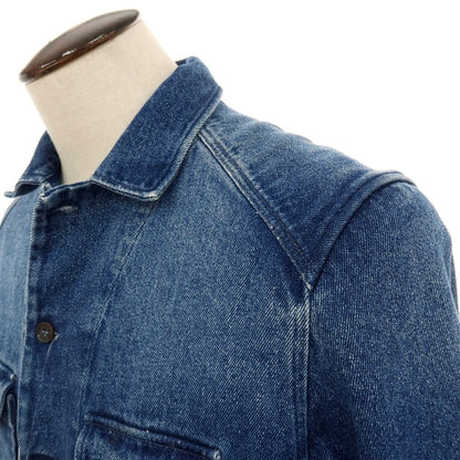 【中古】アレッサンドロ ゲラルディ ALESSANDRO GHERARDI コットン デニムジャケット ブルゾン ダークブルー【サイズL】【 状態ランクB 】【 メンズ 】