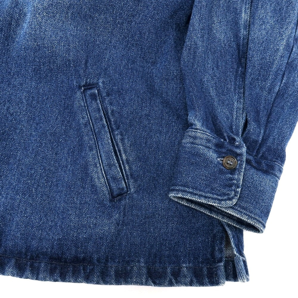 【中古】アレッサンドロ ゲラルディ ALESSANDRO GHERARDI コットン デニムジャケット ブルゾン ダークブルー【サイズL】【 状態ランクB 】【 メンズ 】