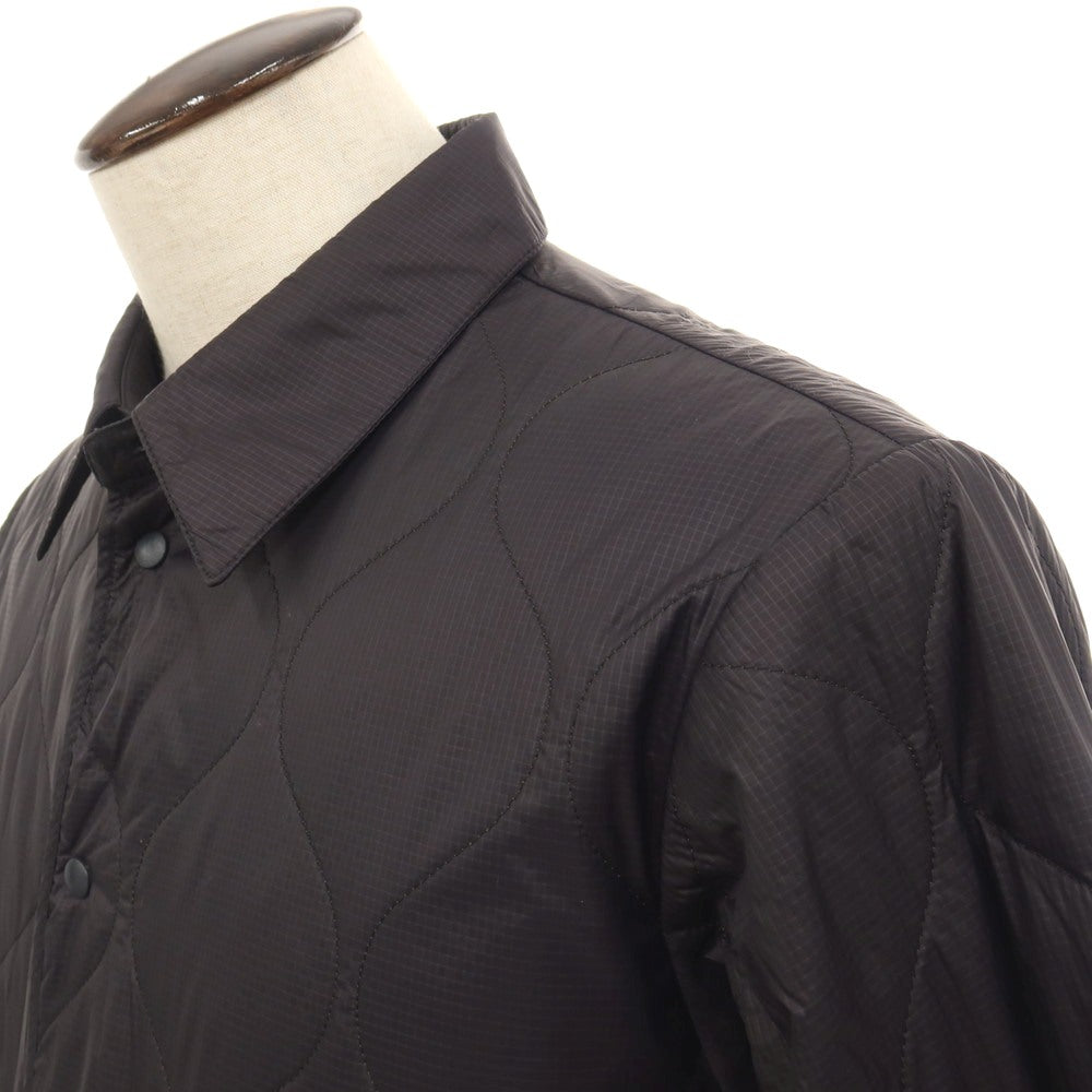 【中古】アスペジ ASPESI リップストップナイロン キルティング 中綿ブルゾン ブラック【サイズL】【 状態ランクB 】【 メンズ 】