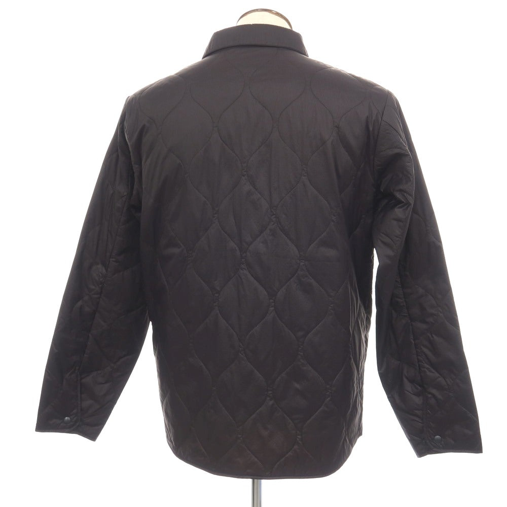 【中古】アスペジ ASPESI リップストップナイロン キルティング 中綿ブルゾン ブラック【サイズL】【 状態ランクB 】【 メンズ 】