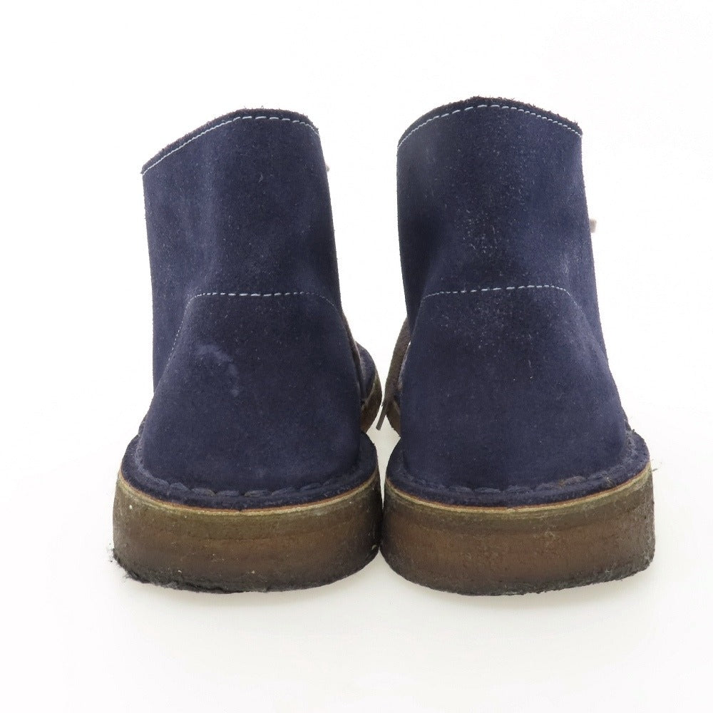 【中古】クラークス Clarks スエード ブーツ ネイビー【サイズUS7】【 状態ランクB 】【 メンズ 】
