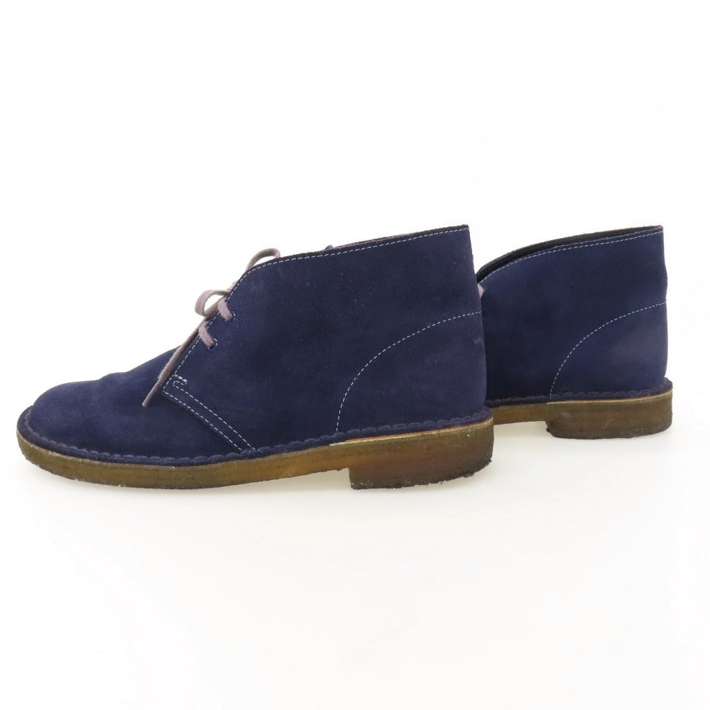 【中古】クラークス Clarks スエード ブーツ ネイビー【サイズUS7】【 状態ランクB 】【 メンズ 】