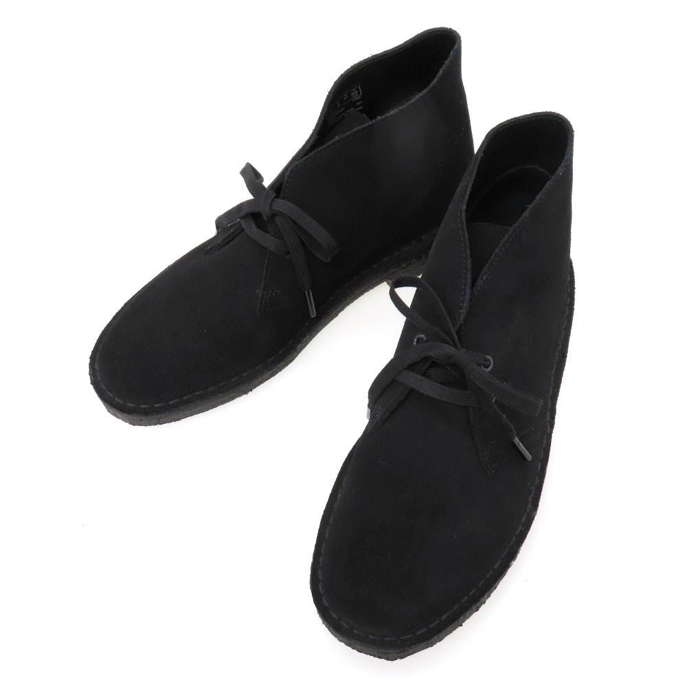 【中古】クラークス Clarks スエード ブーツ ブラック【サイズUS8】【 状態ランクB 】【 メンズ 】