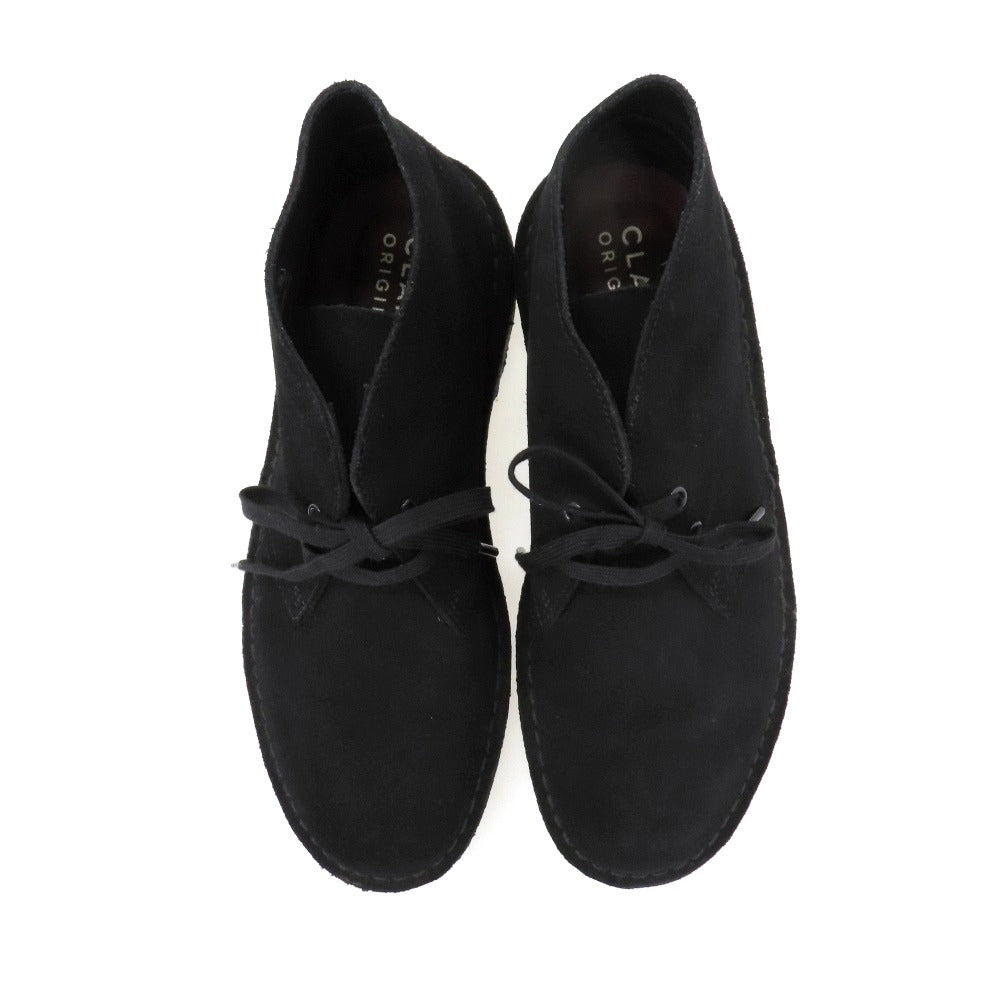 【中古】クラークス Clarks スエード ブーツ ブラック【サイズUS8】【 状態ランクB 】【 メンズ 】