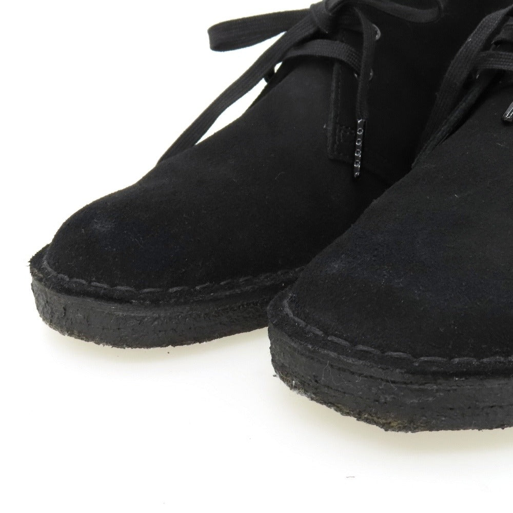 【中古】クラークス Clarks スエード ブーツ ブラック【サイズUS8】【 状態ランクB 】【 メンズ 】
