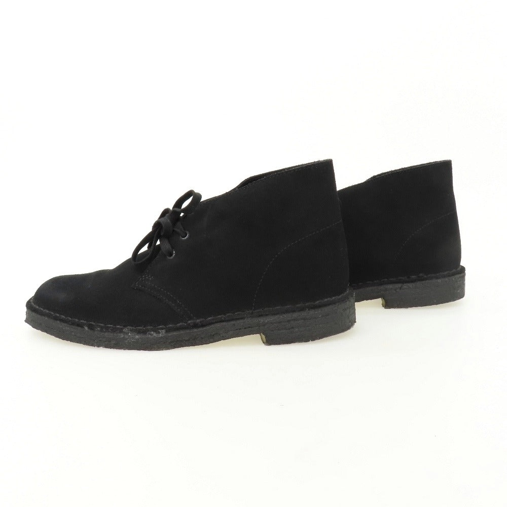 【中古】クラークス Clarks スエード ブーツ ブラック【サイズUS8】【 状態ランクB 】【 メンズ 】