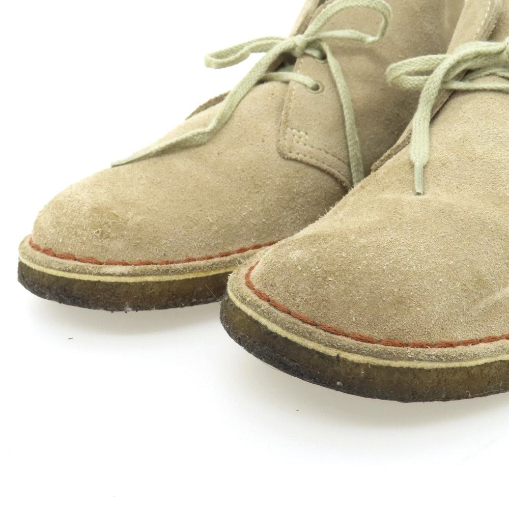 【中古】クラークス Clarks スエード ブーツ ベージュ【サイズUS7 1/2】【 状態ランクC 】【 メンズ 】