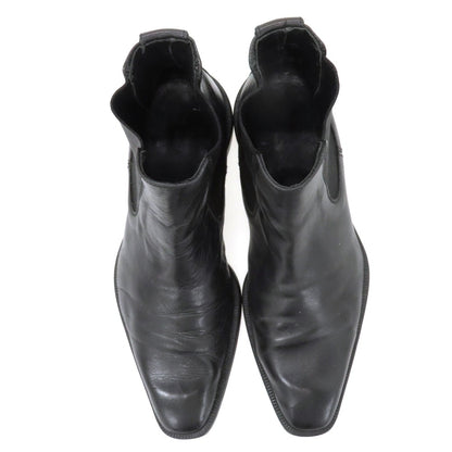 【中古】バーニーズニューヨーク BARNEYS NEWYORK レザー ブーツ ブラック【サイズ表記なし（6.5位）】【 状態ランクC 】【 メンズ 】