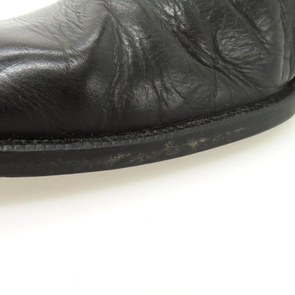 【中古】バーニーズニューヨーク BARNEYS NEWYORK レザー ブーツ ブラック【サイズ表記なし（6.5位）】【 状態ランクC 】【 メンズ 】