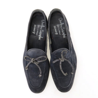 【中古】サントーニ Santoni BEAMS F別注 スエード ローファー ネイビー【サイズ6】【 状態ランクC 】【 メンズ 】