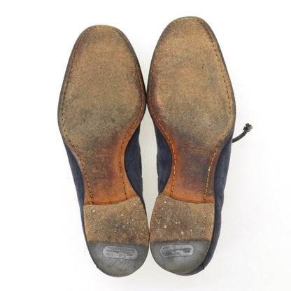 【中古】サントーニ Santoni BEAMS F別注 スエード ローファー ネイビー【サイズ6】【 状態ランクC 】【 メンズ 】