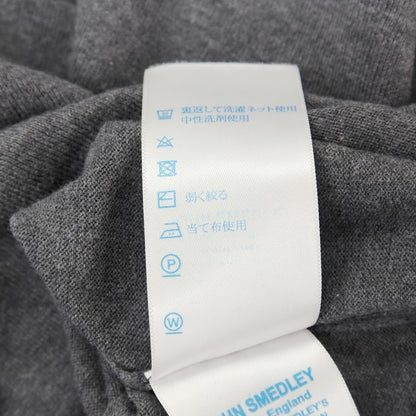 【中古】ジョンスメドレー JOHN SMEDLEY ハイゲージ シーアイランドコットン クルーネック 半袖 プルオーバーニット グレー【サイズS】【 状態ランクB 】【 メンズ 】