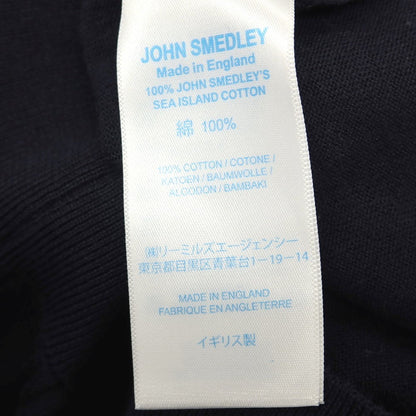 【中古】ジョンスメドレー JOHN SMEDLEY ハイゲージ シーアイランドコットン クルーネック 半袖 プルオーバーニット ネイビー【サイズS】【 状態ランクB 】【 メンズ 】