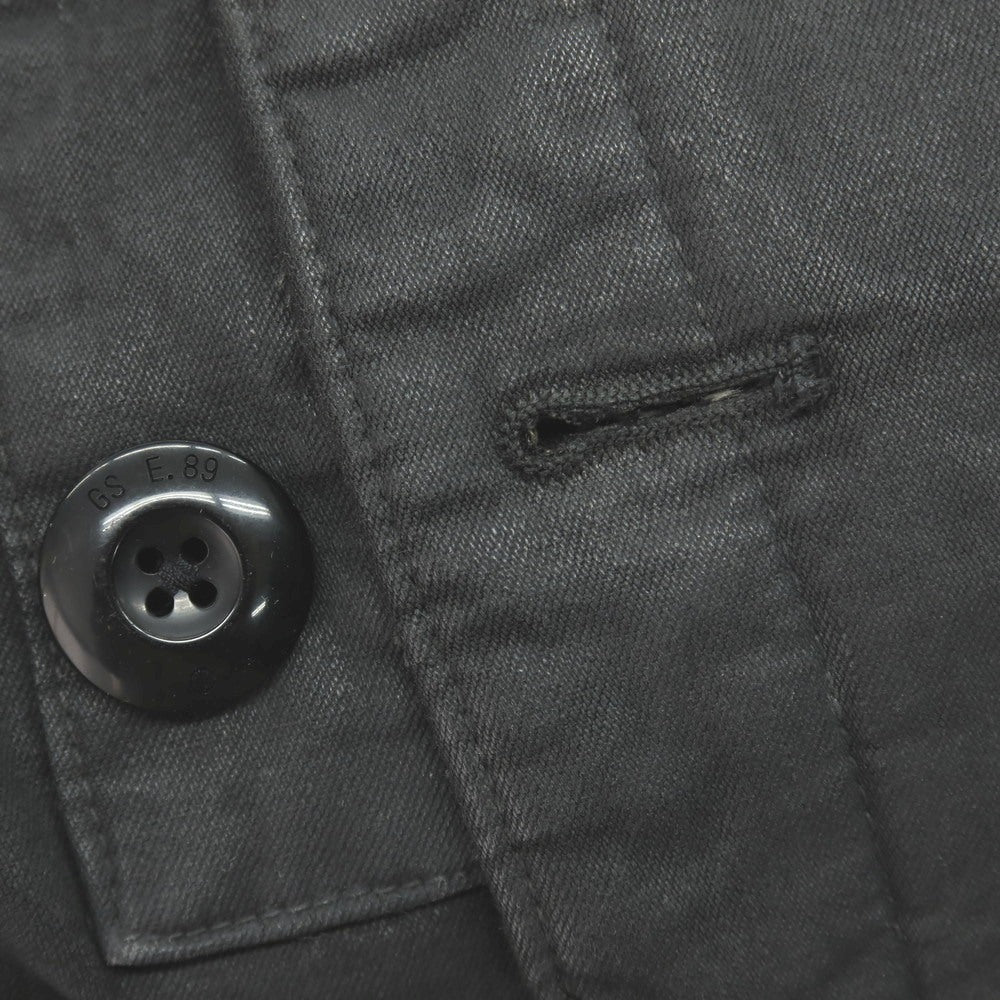 【新品】ジースターロウ G-STAR RAW 染色加工 コットン カラ ペリスコープ デニム 中綿入り ピーコート グレーブラック【サイズXS】【 状態ランクN 】【 メンズ 】