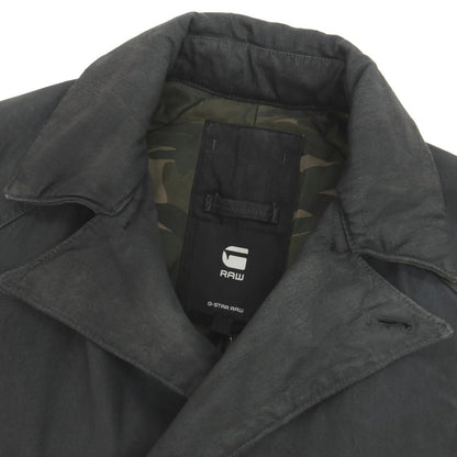 【新品】ジースターロウ G-STAR RAW 染色加工 コットン カラ ペリスコープ デニム 中綿入り ピーコート グレーブラック【サイズXS】【 状態ランクN 】【 メンズ 】