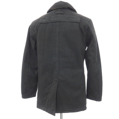 【新品】ジースターロウ G-STAR RAW 染色加工 コットン カラ ペリスコープ デニム 中綿入り ピーコート グレーブラック【サイズS】【 状態ランクN 】【 メンズ 】
