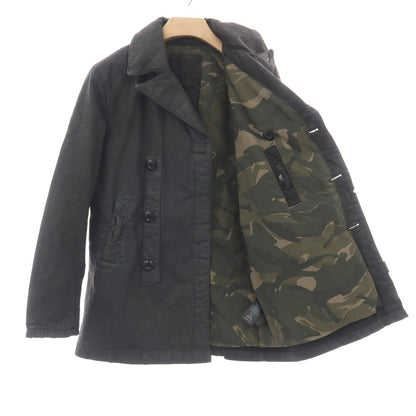 【新品】ジースターロウ G-STAR RAW 染色加工 コットン カラ ペリスコープ デニム 中綿入り ピーコート グレーブラック【サイズM】【 状態ランクN 】【 メンズ 】
