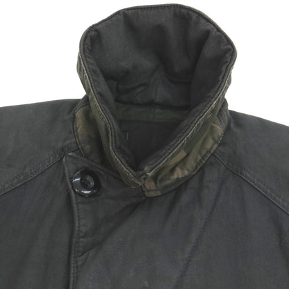 【新品】ジースターロウ G-STAR RAW 染色加工 コットン カラ ペリスコープ デニム 中綿入り ピーコート グレーブラック【サイズM】【 状態ランクN 】【 メンズ 】