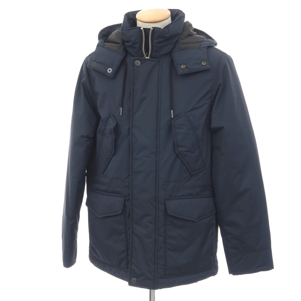 【新品アウトレット】ジースターロウ G-STAR RAW VODAN PADDED HDD JKT ナイロン スタンドカラー 中綿ブルゾン ネイビー【サイズS】【 状態ランクN- 】【 メンズ 】
