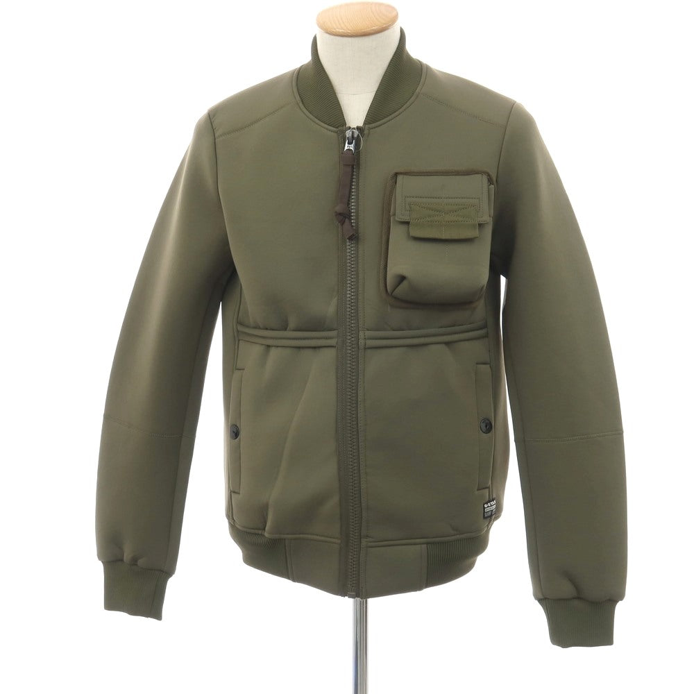 【新品】ジースターロウ G-STAR RAW NEOPRENE JKT ポリエステルポリウレタン ミリタリージャケット オリーブグリーン【サイズXS】【 状態ランクN 】【 メンズ 】
