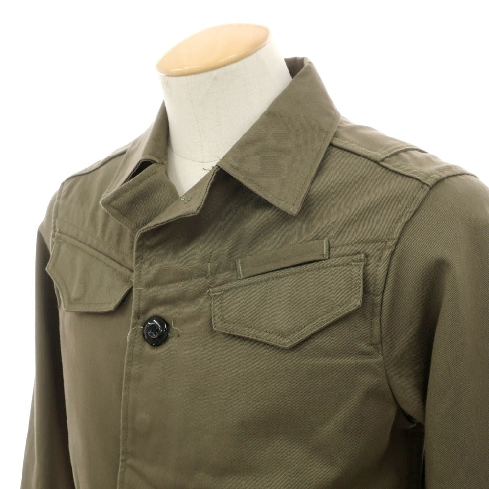 【新品アウトレット】ジースターロウ G-STAR RAW WORKER OVERSHIRT コットン フィールドジャケット オリーブ【サイズXXS】【 状態ランクN- 】【 ユニセックス 】
