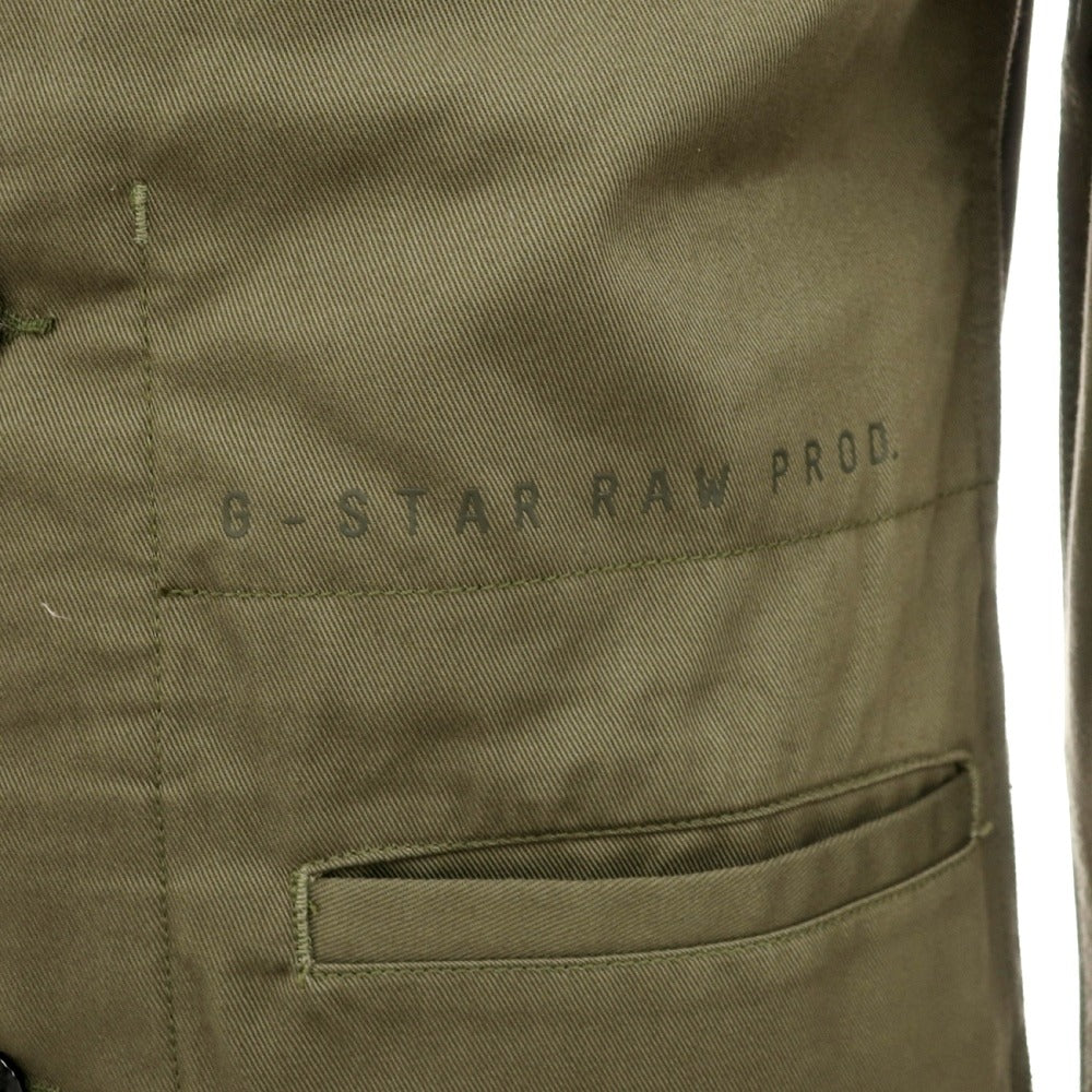【新品アウトレット】ジースターロウ G-STAR RAW WORKER OVERSHIRT コットン フィールドジャケット オリーブ【サイズXXS】【 状態ランクN- 】【 ユニセックス 】