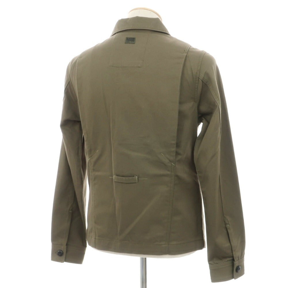 【新品アウトレット】ジースターロウ G-STAR RAW WORKER OVERSHIRT コットン フィールドジャケット オリーブ【サイズXXS】【 状態ランクN- 】【 ユニセックス 】
