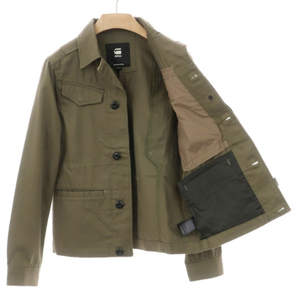 【新品アウトレット】ジースターロウ G-STAR RAW WORKER OVERSHIRT コットン フィールドジャケット オリーブ【サイズXXS】【 状態ランクN- 】【 ユニセックス 】