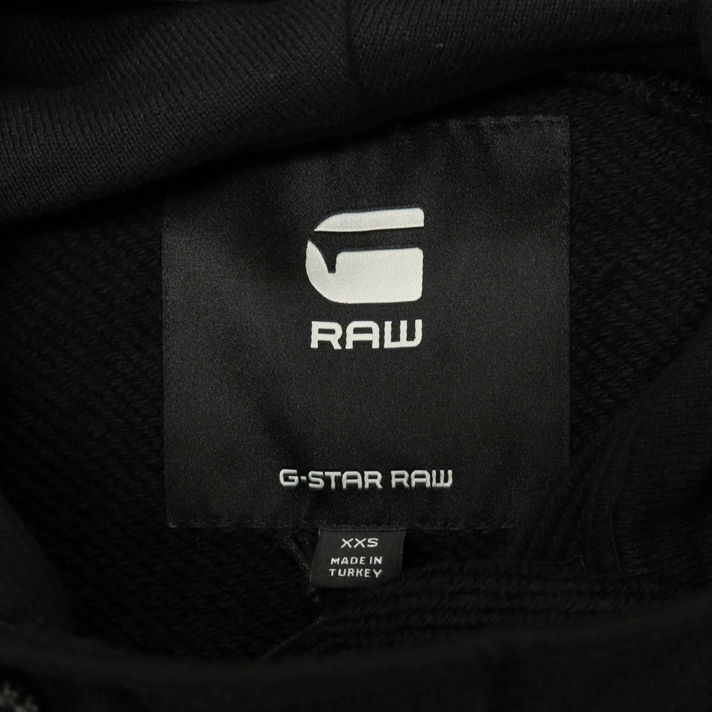【新品】ジースターロウ G-STAR RAW コットン ハーフジップ プルオーバー パーカー ブラック【サイズXXS】【 状態ランクN 】【 メンズ 】