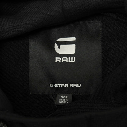 【新品】ジースターロウ G-STAR RAW コットン ハーフジップ プルオーバー パーカー ブラック【サイズXXS】【 状態ランクN 】【 メンズ 】
