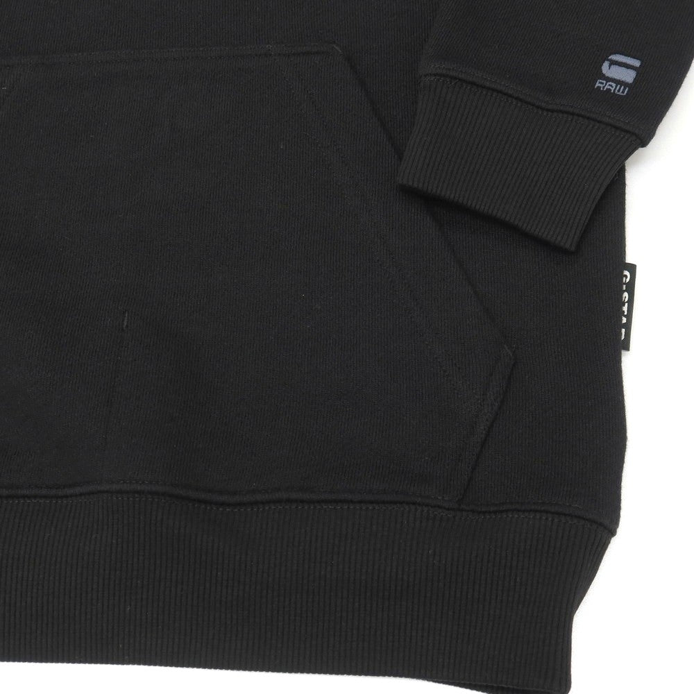 【新品】ジースターロウ G-STAR RAW コットン ハーフジップ プルオーバー パーカー ブラック【サイズXXS】【 状態ランクN 】【 メンズ 】