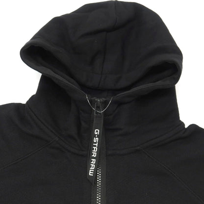 【新品】ジースターロウ G-STAR RAW コットン ハーフジップ プルオーバー パーカー ブラック【サイズXXS】【 状態ランクN 】【 メンズ 】