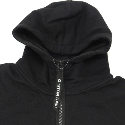 【新品】ジースターロウ G-STAR RAW コットン ハーフジップ プルオーバー パーカー ブラック【サイズXXS】【 状態ランクN 】【 メンズ 】