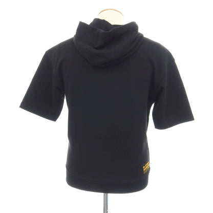 【新品】ジースターロウ G-STAR RAW コットンポリエステル 半袖 プルオーバー パーカー ブラック【サイズXXS】【 状態ランクN 】【 メンズ 】