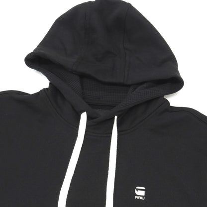 【新品】ジースターロウ G-STAR RAW コットンポリエステル 半袖 プルオーバー パーカー ブラック【サイズXXS】【 状態ランクN 】【 メンズ 】