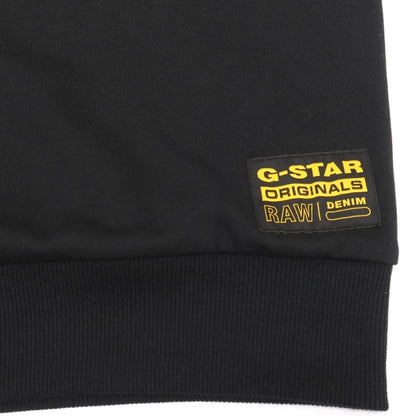 【新品】ジースターロウ G-STAR RAW コットンポリエステル 半袖 プルオーバー パーカー ブラック【サイズXXS】【 状態ランクN 】【 メンズ 】