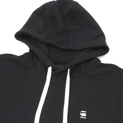 【新品】ジースターロウ G-STAR RAW コットンポリエステル 半袖 プルオーバー パーカー ブラック【サイズXXS】【 状態ランクN 】【 メンズ 】