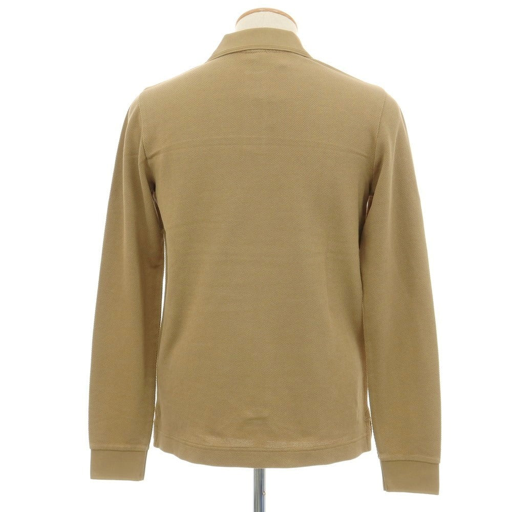 【新品】ジースターロウ G-STAR RAW ESSENTIAL POLO コットン 長袖ポロシャツ ベージュ【サイズXXS】【 状態ランクN 】【 メンズ 】