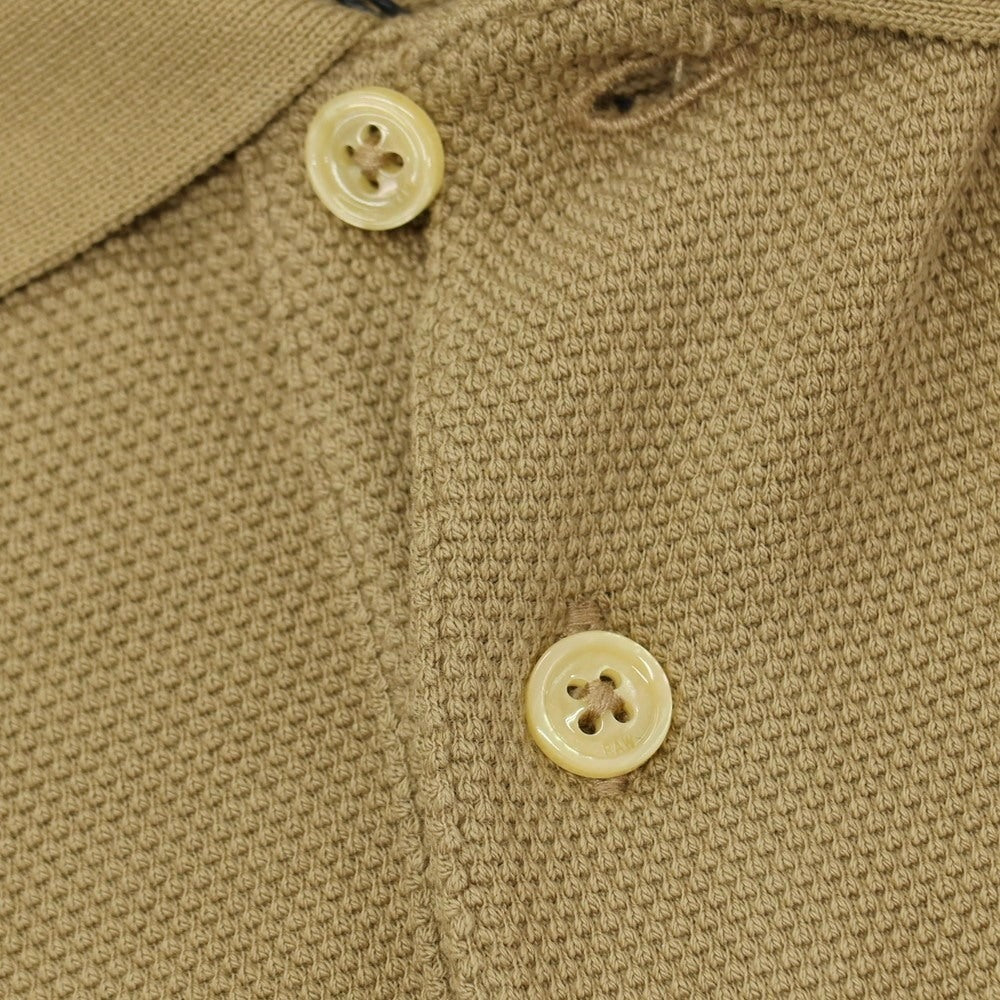 【新品】ジースターロウ G-STAR RAW ESSENTIAL POLO コットン 長袖ポロシャツ ベージュ【サイズXXS】【 状態ランクN 】【 メンズ 】