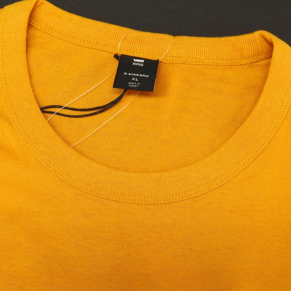 【新品】ジースターロウ G-STAR RAW PREMIUM BASE R T コットン クルーネック 半袖Ｔシャツ オレンジ【サイズXL】【 状態ランクN 】【 メンズ 】