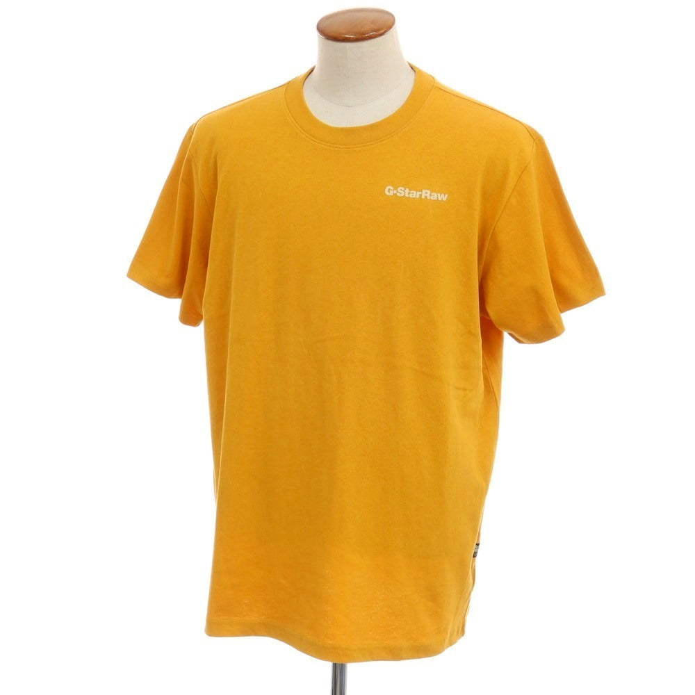 【新品】ジースターロウ G-STAR RAW PHOTOGRAPHER LOOSE R T コットン フロッキープリント クルーネック 半袖Ｔシャツ オレンジ【サイズM】【 状態ランクN 】【 メンズ 】