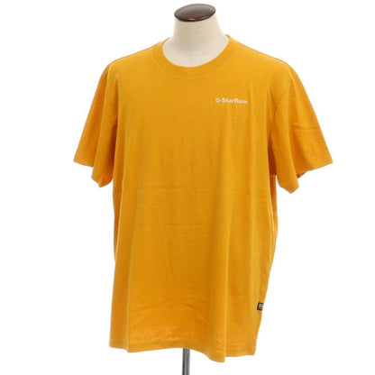 【新品】ジースターロウ G-STAR RAW PHOTOGRAPHER LOOSE R T コットン フロッキープリント クルーネック 半袖Ｔシャツ オレンジ【サイズXL】【 状態ランクN 】【 メンズ 】