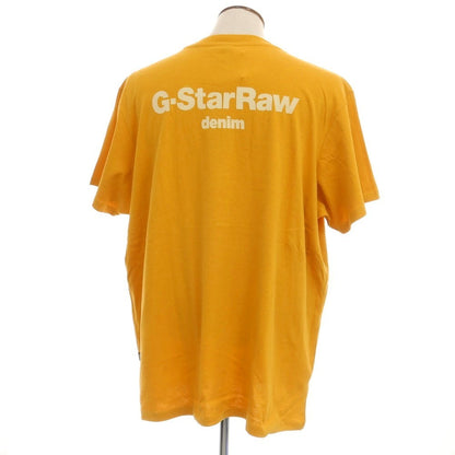 【新品アウトレット】ジースターロウ G-STAR RAW PHOTOGRAPHER LOOSE R T コットン フロッキープリント クルーネック 半袖Ｔシャツ オレンジ【サイズXXL】【 状態ランクN- 】【 メンズ 】