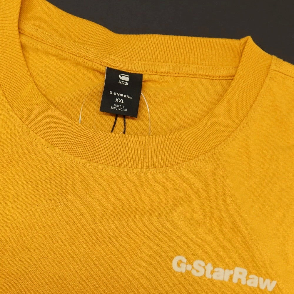 【新品アウトレット】ジースターロウ G-STAR RAW PHOTOGRAPHER LOOSE R T コットン フロッキープリント クルーネック 半袖Ｔシャツ オレンジ【サイズXXL】【 状態ランクN- 】【 メンズ 】