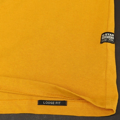 【新品アウトレット】ジースターロウ G-STAR RAW PHOTOGRAPHER LOOSE R T コットン フロッキープリント クルーネック 半袖Ｔシャツ オレンジ【サイズXXL】【 状態ランクN- 】【 メンズ 】