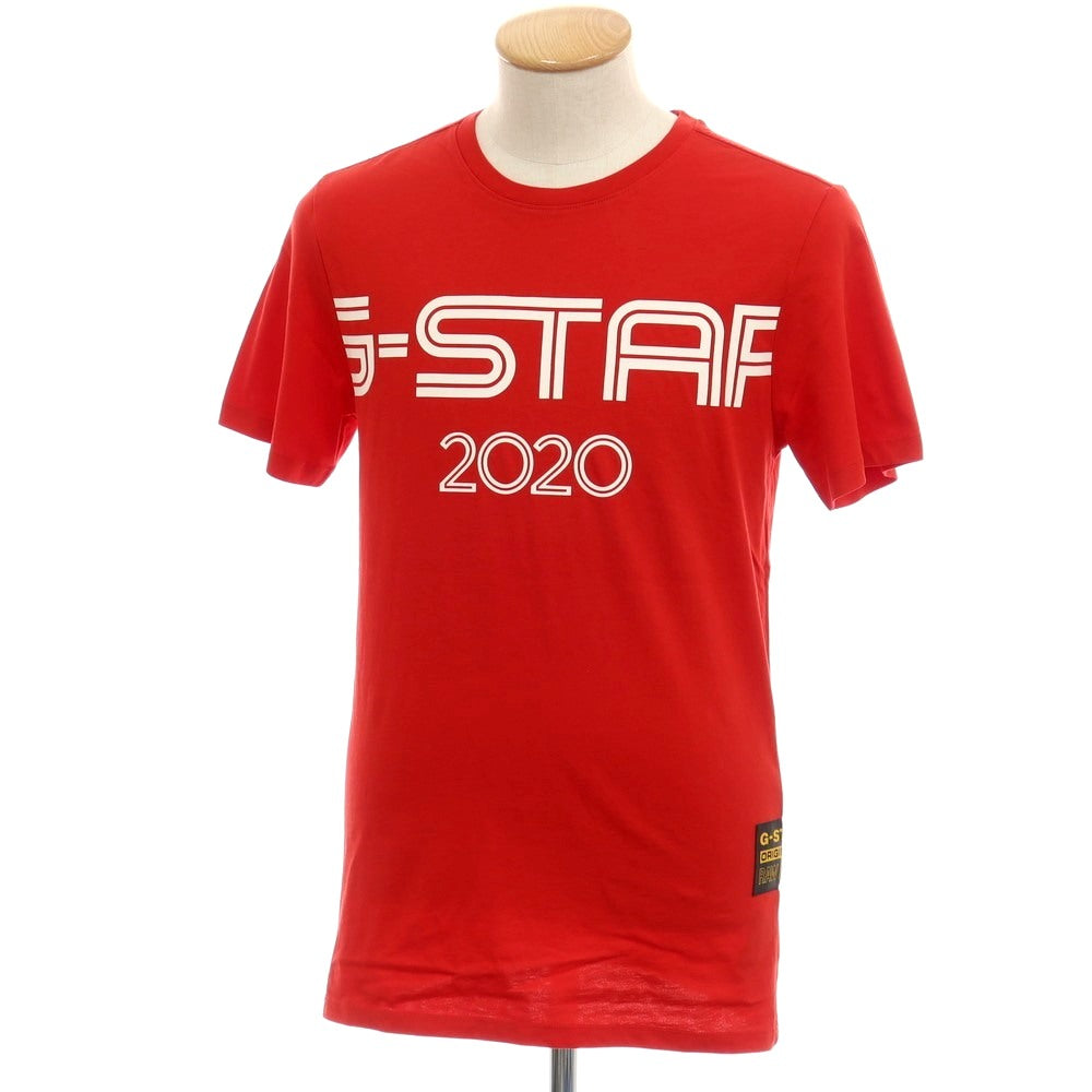 【新品】ジースターロウ G-STAR RAW OLYMP R T S/S コットン クルーネック 半袖Ｔシャツ レッド【サイズXS】【 状態ランクN 】【 メンズ 】