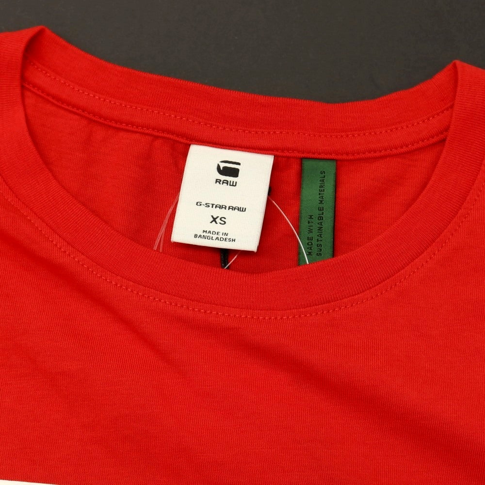 【新品】ジースターロウ G-STAR RAW OLYMP R T S/S コットン クルーネック 半袖Ｔシャツ レッド【サイズXS】【 状態ランクN 】【 メンズ 】