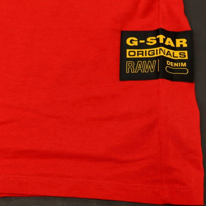 【新品】ジースターロウ G-STAR RAW OLYMP R T S/S コットン クルーネック 半袖Ｔシャツ レッド【サイズXS】【 状態ランクN 】【 メンズ 】