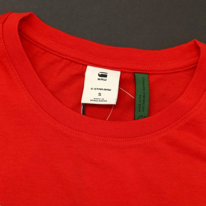 【新品】ジースターロウ G-STAR RAW OLYMP R T S/S コットン クルーネック 半袖Ｔシャツ レッド【サイズS】【 状態ランクN 】【 メンズ 】